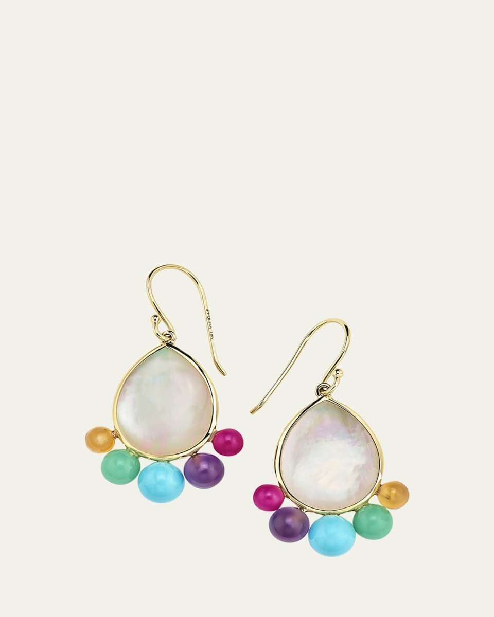 Nova 18k Gold Turquoise Pear Drop Earrings